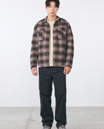 Beige Vintage Industries Timber Shirt Check - Shirt  - 8718373117707