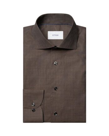 40 Check Signature Flannel Shirt - Eton Shirt  - 7313584710771