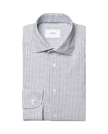 40 Bengal Striped Jersey Stretch Shirt - Eton Shirt  - 7313584724952